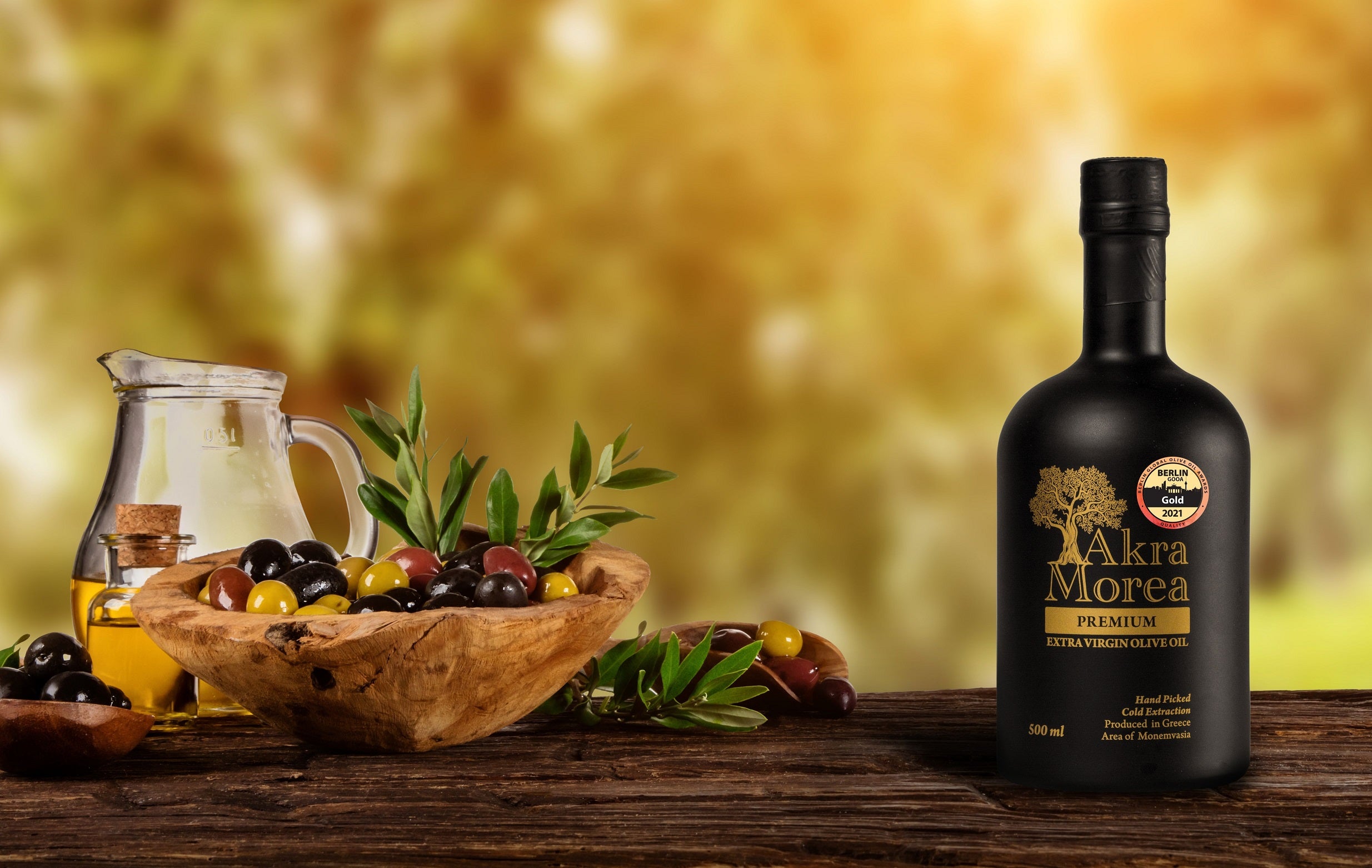 Premium Early Harvest Extra Virgin Olive Oil 500ml - Akra Morea Olive Oil